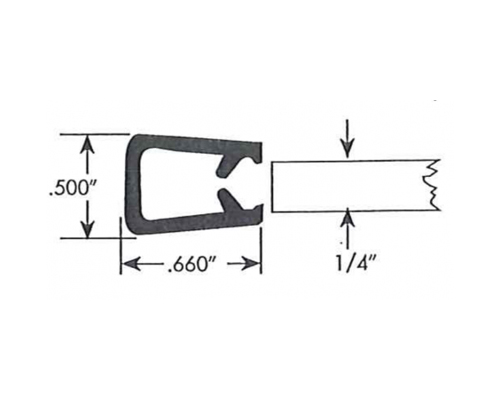 "Q" Trim for 3/16" to 1/4" Edges