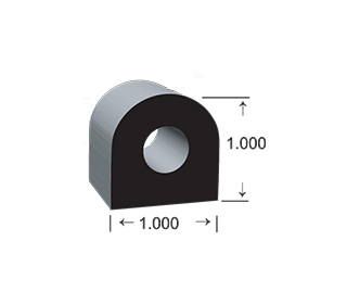 D-shaped EPDM Seal