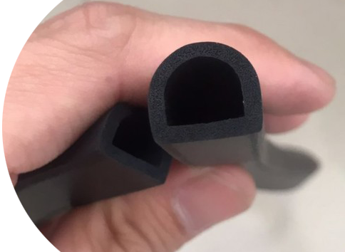 EPDM D-shaped Sponge Seal 6.28