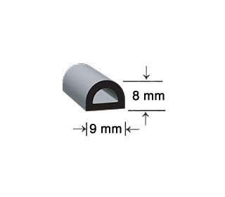 20-D-shaped-EPDM-Sponge-Rubber-Seal