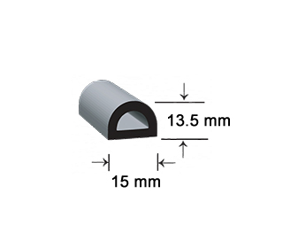 21-D-shaped-EPDM-Sponge-Rubber-Seal