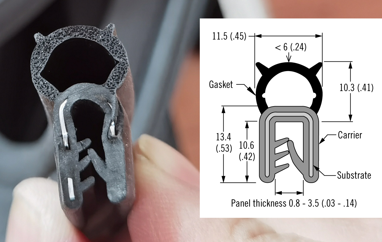 Self-gripping Gasket, Clip-on Profile Manufacturer Supplier Factory China