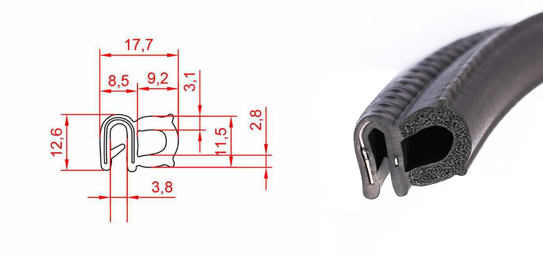 Edge Protection Seal Profile